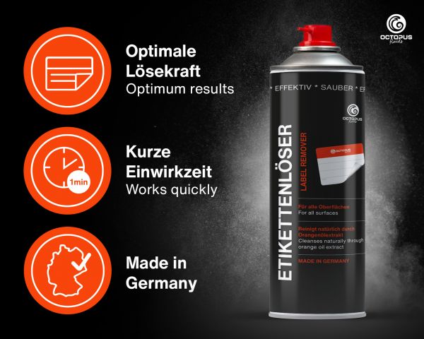 Octopus Label Remover Spray, Adhesive Remover, 200 ml