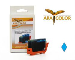 Compatible ink cartridge replacing Canon CLI-551 C cyan with chip