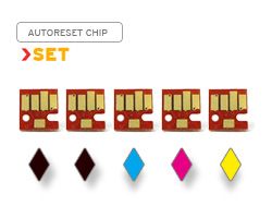 Set di chip autoreset per Canon PGI-525, CLI-526