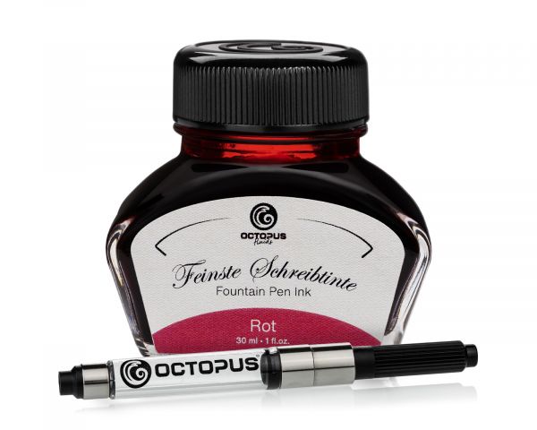 Fountain pen ink including converter, Writing ink for fountain pen, Rot