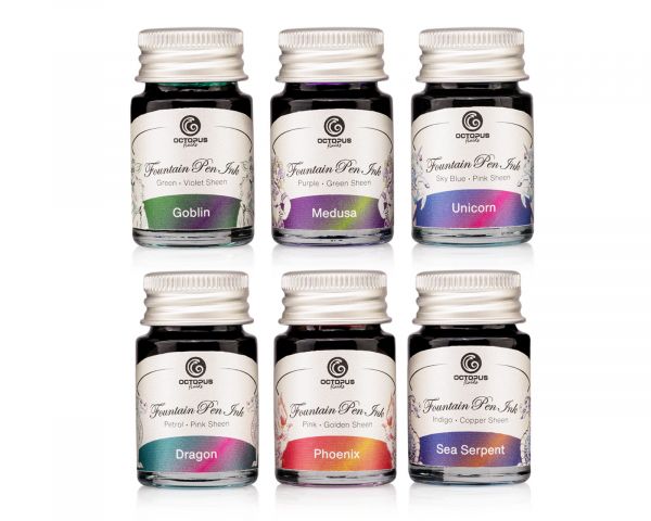 Sheen Ink Set, Sheening inks for fountain pens, 6 x 10 ml