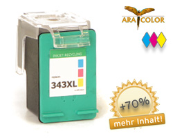 ARA COLOR remanufactured HP 343 XL Druckerpatrone color, 560 Seiten (non OEM)