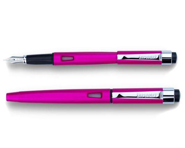 Penna stilografica Diplomat Magnum Hot Pink, pennino M