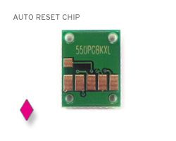 Auto reset chip for Canon CLI-551 cartridges magenta