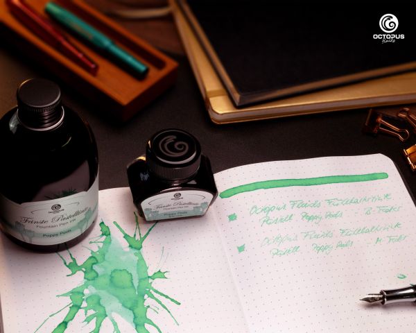 Fountain pen ink Pastel Mint "Poppy Pods"