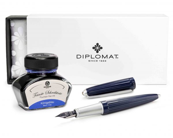 Stilografica Diplomat Diplomat Aero Midnight Blue, forza M