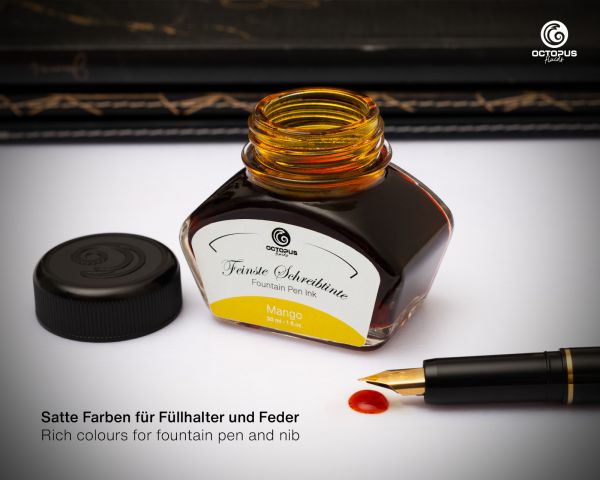 Fountain pen ink including converter, Writing ink for fountain pen, Mango
