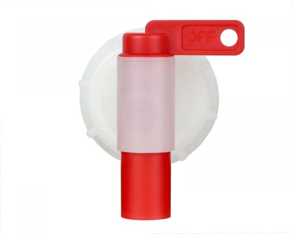 Tap, Valve for canister with 51mm opening, red, nature