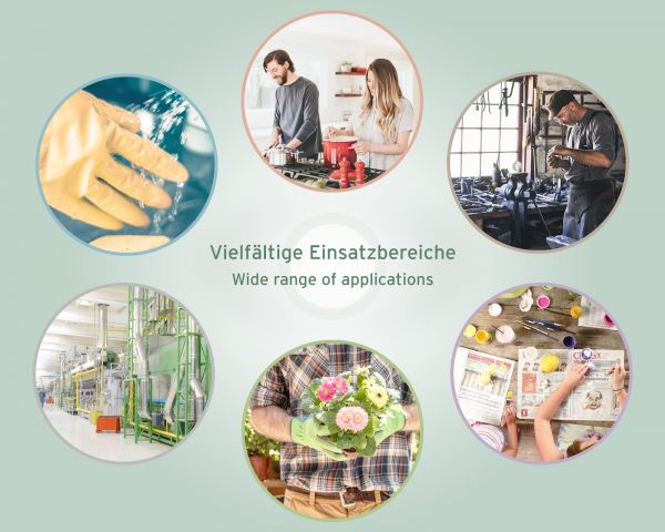 10x 500 ml Wide neck bottle with screw cap, chemical bottle, laboratory bottle HDPE, natural colour