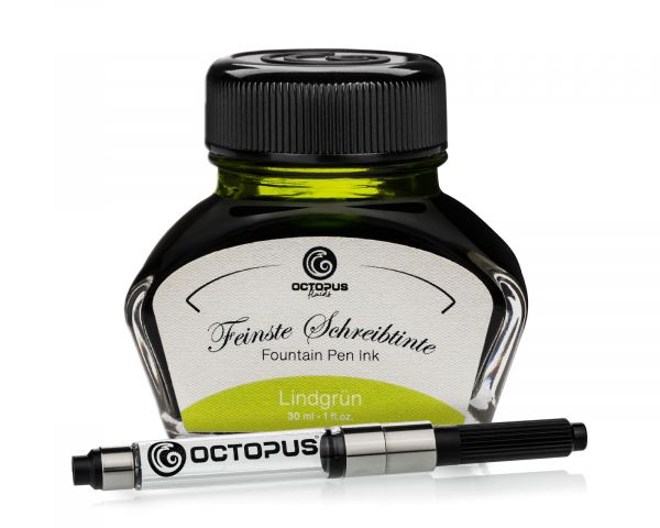 Fountain pen ink including converter, Writing ink for fountain pen, Lindgrün