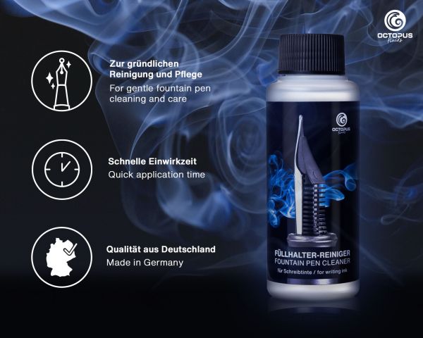 Fountain pen cleaner set for cleaning pens and nibs