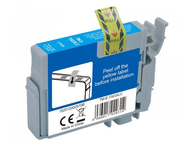 Kompatible Druckerpatronen für Epson T503XLC (kein OEM) cyan