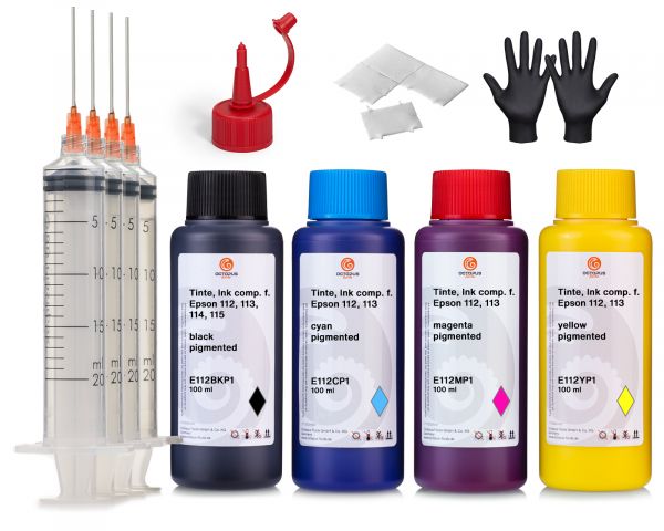 Printer ink set for Epson E112, E113 ink tank, EcoTank L 5150