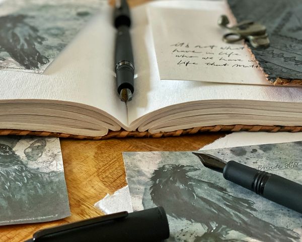 Esterbrook Estie Raven Black Trim Fountain Pen for Cartridges