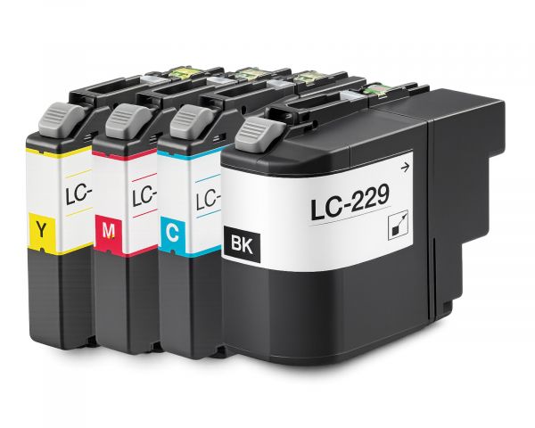 Set Kompatible Druckerpatronen für Brother LC-229, LC-225 CMYK