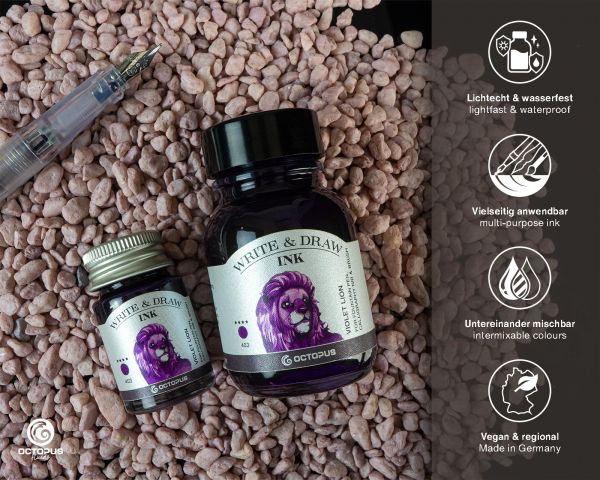 Write and Draw Ink 403 Violet Lion, Schreib- und Zeichentusche