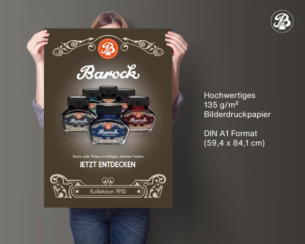 Poster A1 "Barock 1910" auf 135g/m² Bilderdruckpapier