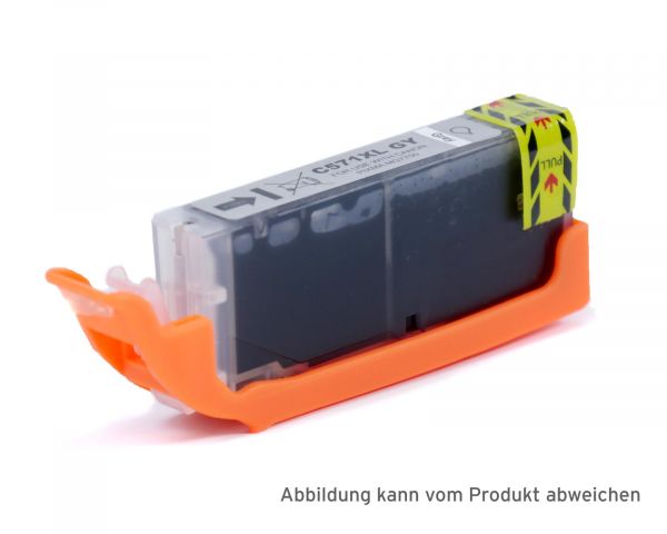 Compatible ink cartridge replacing Canon CLI-571 GY gray cartridges inclusive chip