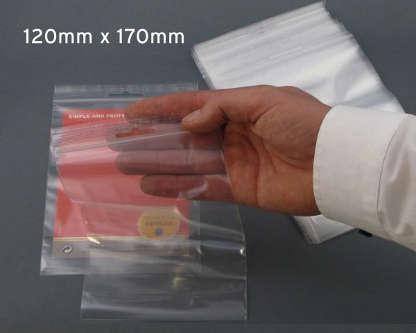 Druckverschlussbeutel 120x170mm (100 Stk.)