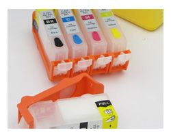 Refillable Ink Cartridges (Kit) for Canon PGI-525, CLI-526 with Printer Ink