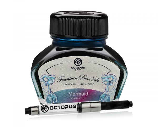 Fountain Pen Ink Sheen with converter, Mermaid, Turquoise, 30 ml
