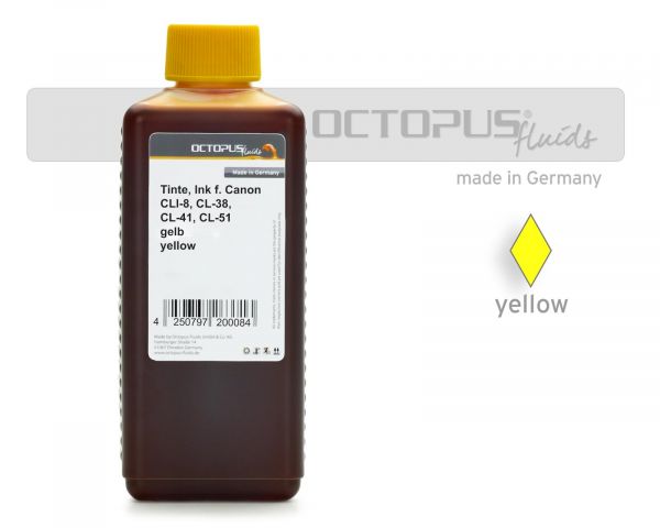 Tinte Canon CLI-8, CL-38, CL-41, CL-51 Patrone yellow