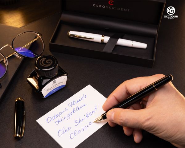 Cleo Skribent Classic Oro Penna stilografica a cartuccia, nero, pennino M