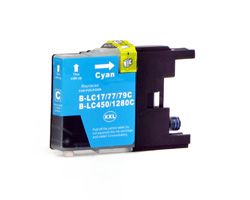 Compatible ink cartridge replacing Brother LC-1280 XL C cyan