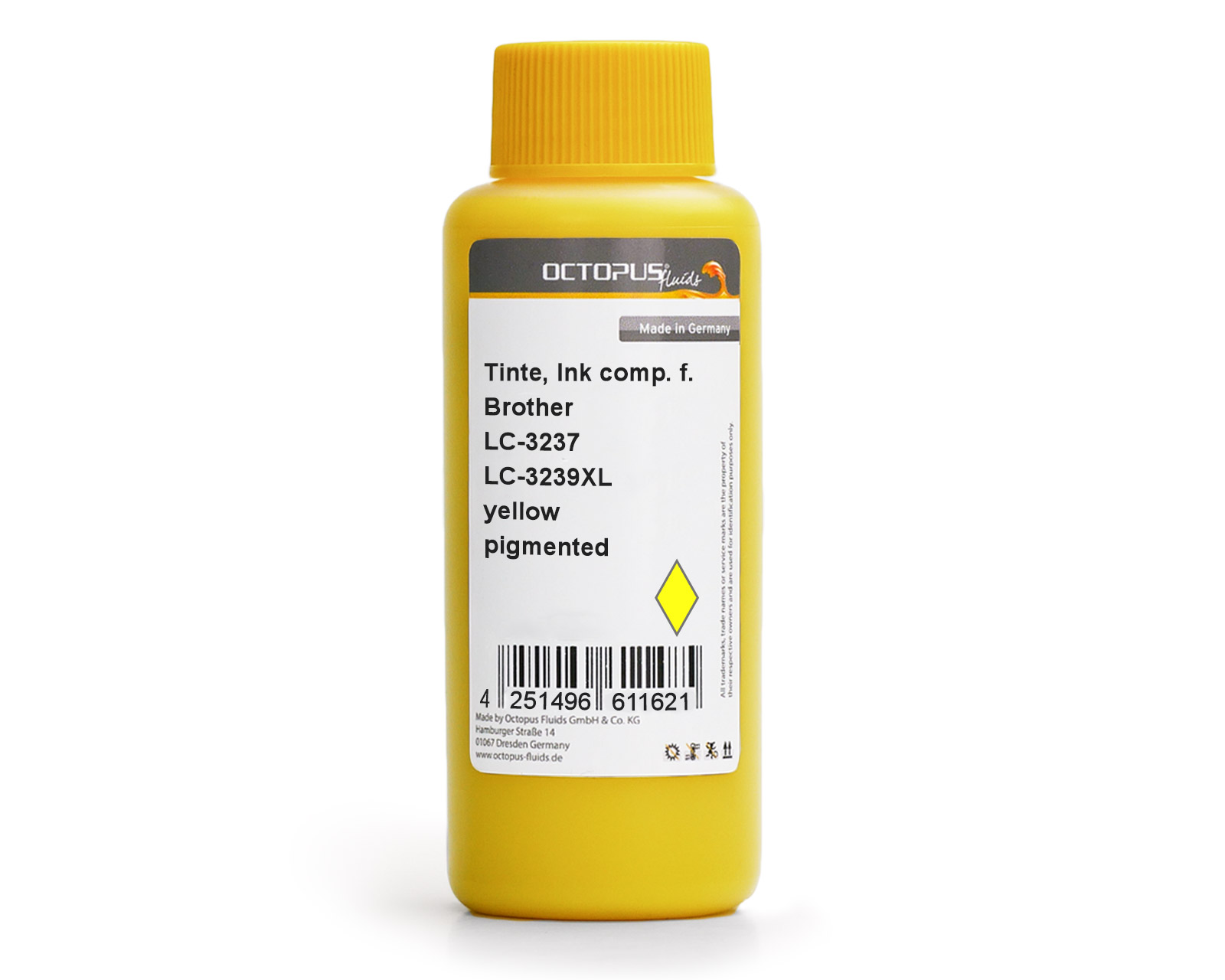 Refill ink Brother LC-3237 Y, LC-3239 Y, Brother HL-J 6000, 6100, MFC-J 5945, 6945, 6947 yellow