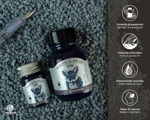 Write and Draw Ink 356 Grey Fox, Schreib- und Zeichentusche