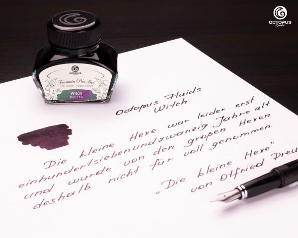 Fountain Pen Ink Sheen, Witch, Green, 30 ml