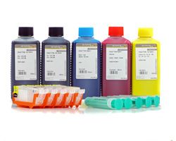 Refillable Ink Cartridges (Kit) for Canon PGI-525, CLI-526 with Printer Ink