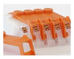 Refillable Ink Cartridges with Tinte for Canon PGI-521, CLI-521