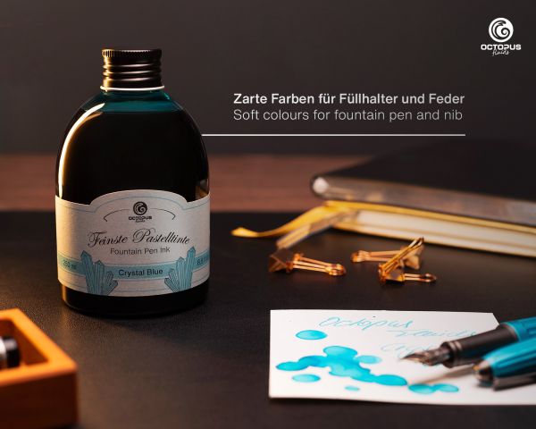 Fountain pen ink Pastel Blue "Crystal Blue"