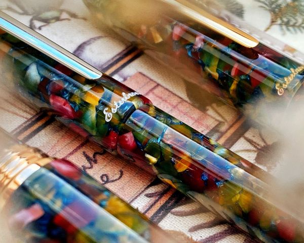 Esterbrook Estie Botanical Garden Gold Trim Stilografica a Pistone