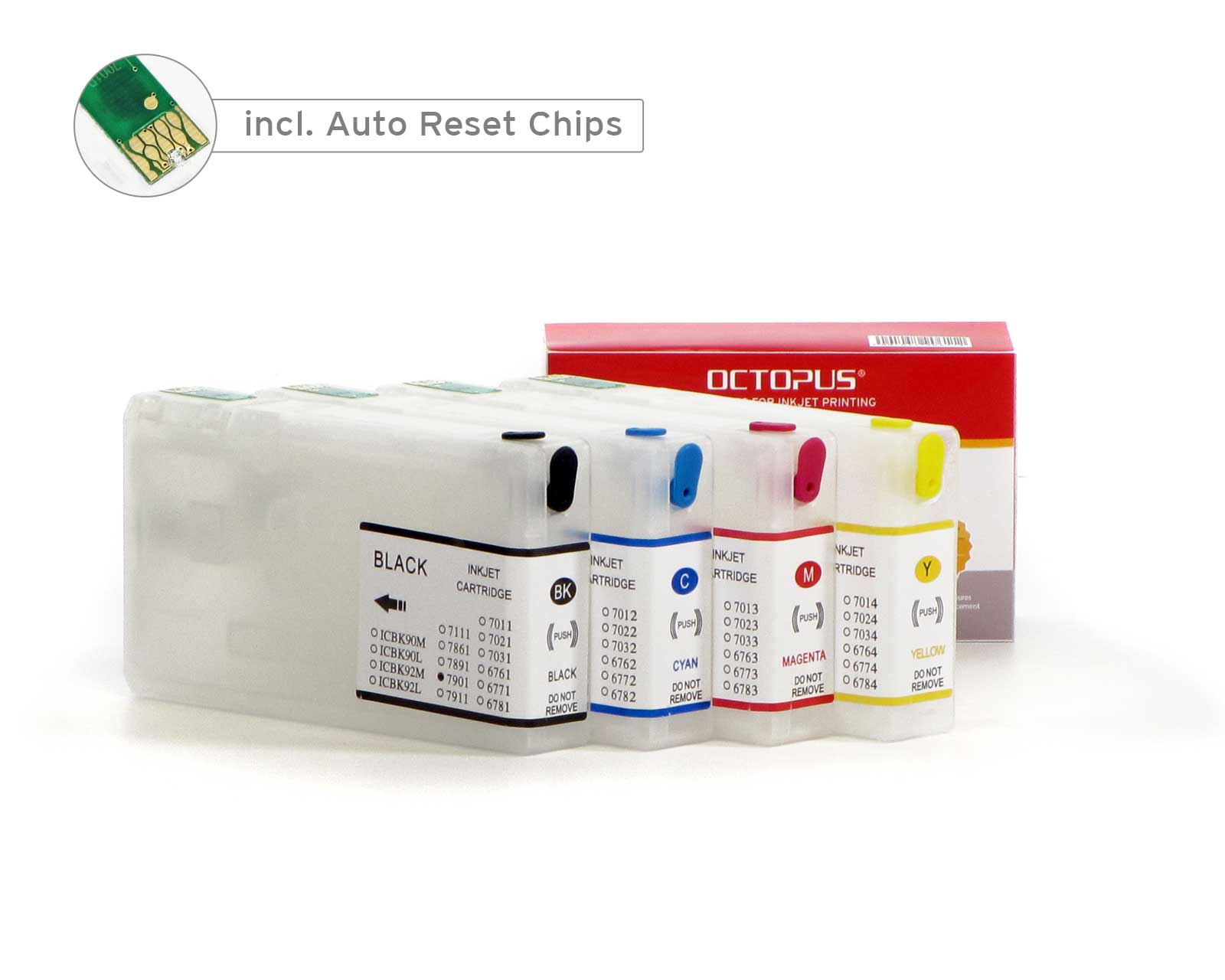 Cartucce ricaricabili Fill In per Epson 79 con chip Autoreset, no OEM