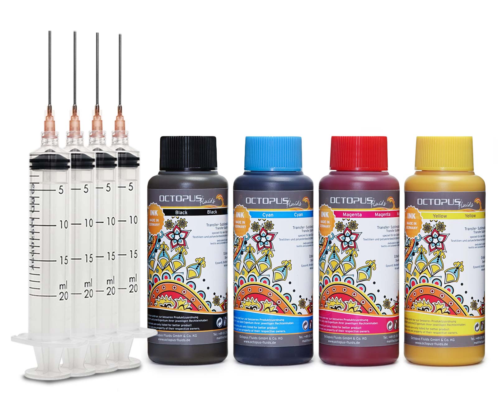 Sublimation ink for Epson, Brother, Roland, Mimaki, Mutoh, CMYK