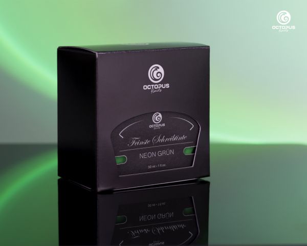 Highlighter ink for fountain pens, fluorescent neon green, 30 ml