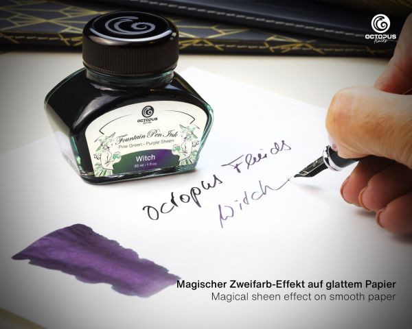 Fountain Pen Ink Sheen, Witch, Green, 30 ml