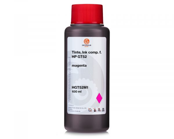 Nachfülltinte kompatibel für HP GT52 magenta