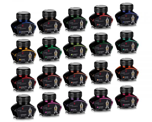 Cleo Skribent writing ink in ink bottle, 30 ml fountain pen ink