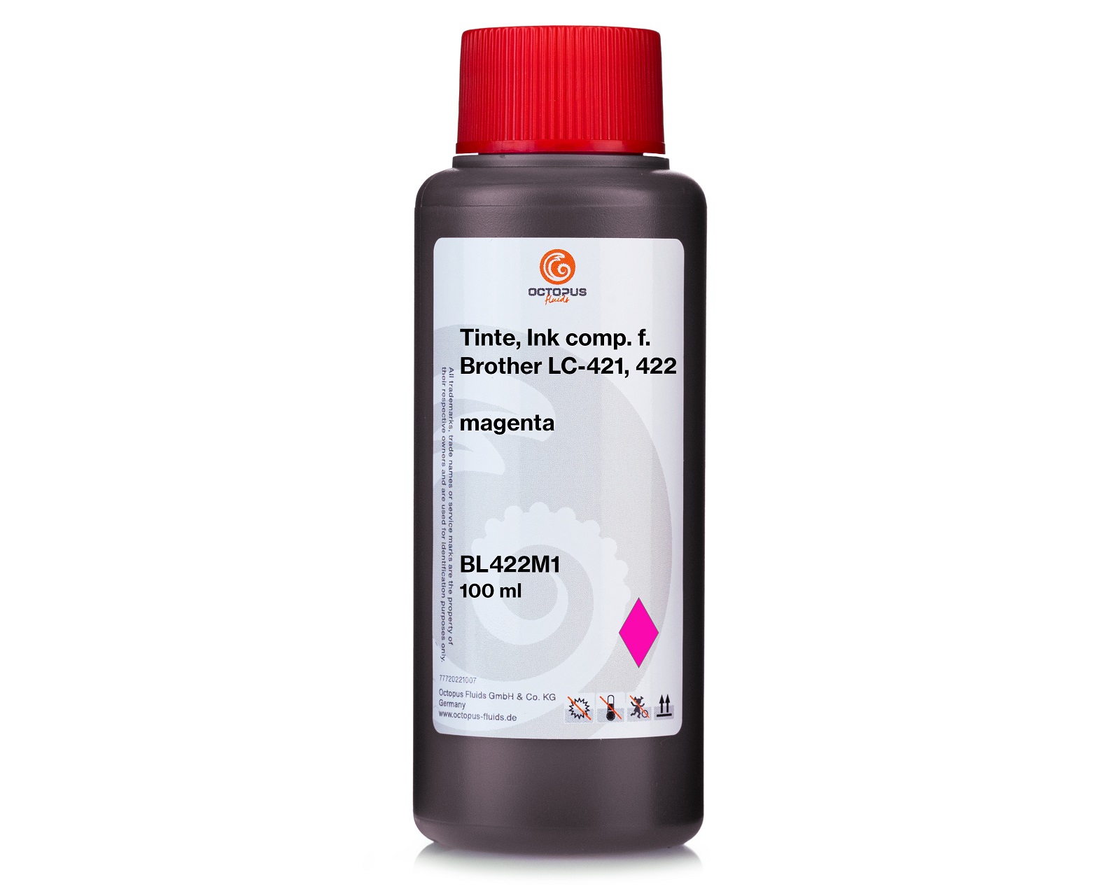 Nachfülltinte kompatibel für Brother LC-421, LC-422 magenta