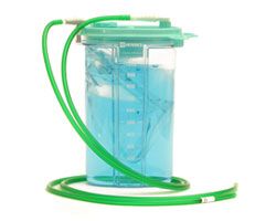 Vacuum drainage for collecting ink