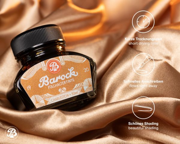 Barock 1920 Schreibtinten Kollektion, 6 x 30 ml Glasflakon