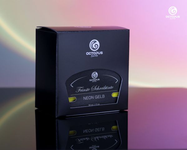 Highlighter ink for fountain pens, fluorescent neon yellow, 30 ml