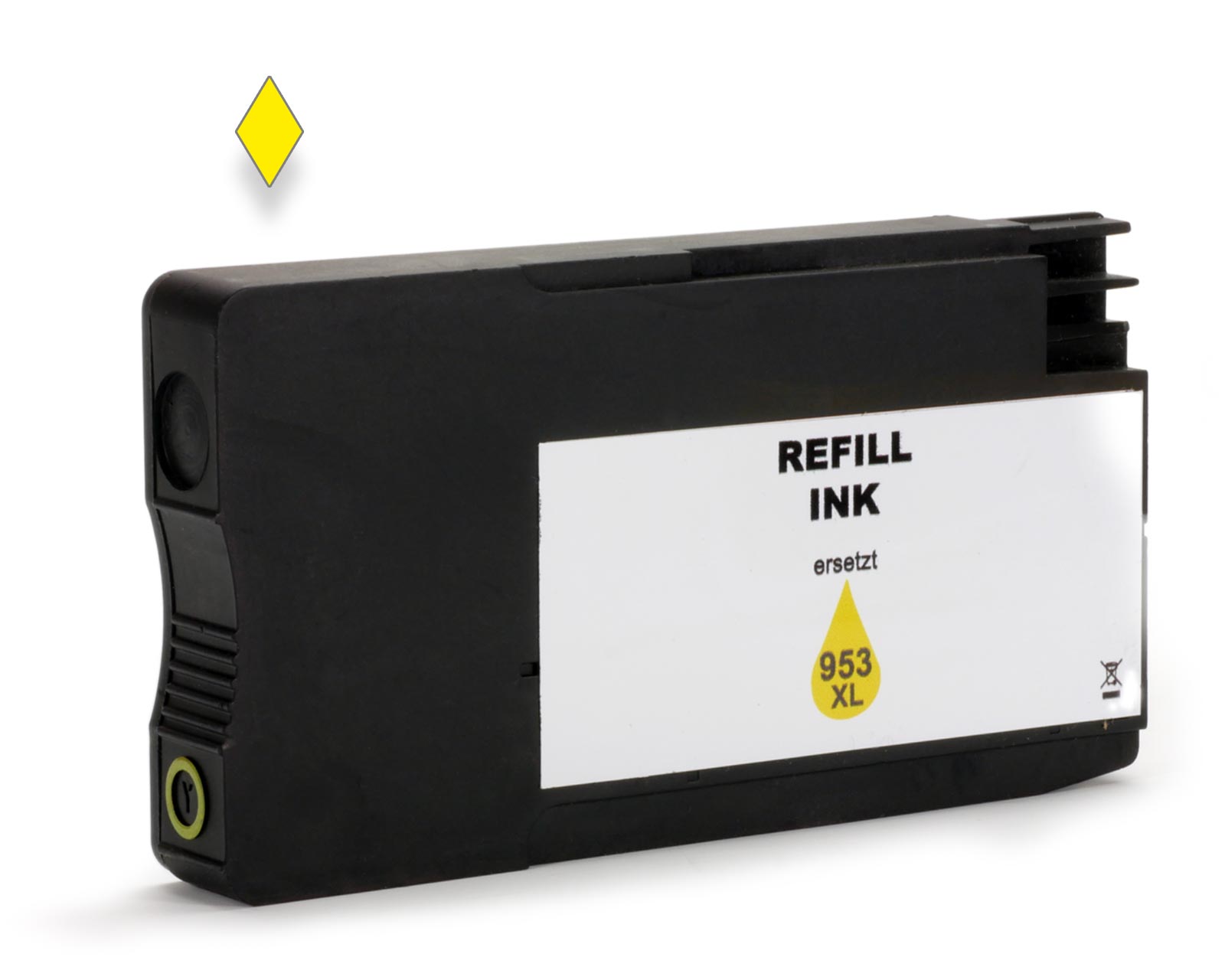 Cartuccia giallo rigenerata di ARA COLOR HP 953 XL, alta capacità per 1.600 pagine (non OEM) Cartuccia giallo rigenerata di ARA COLOR HP 953 XL, alta capacità per 1.600 pagine (non OEM)