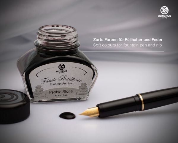 Penna stilografica inchiostro grigio pastello "Pebble Stone"