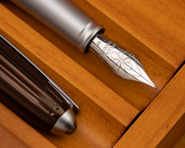 Set di penne stilografiche Diplomat Aero Marrakesh con inchiostro da scrittura e astuccio in legno di ciliegio