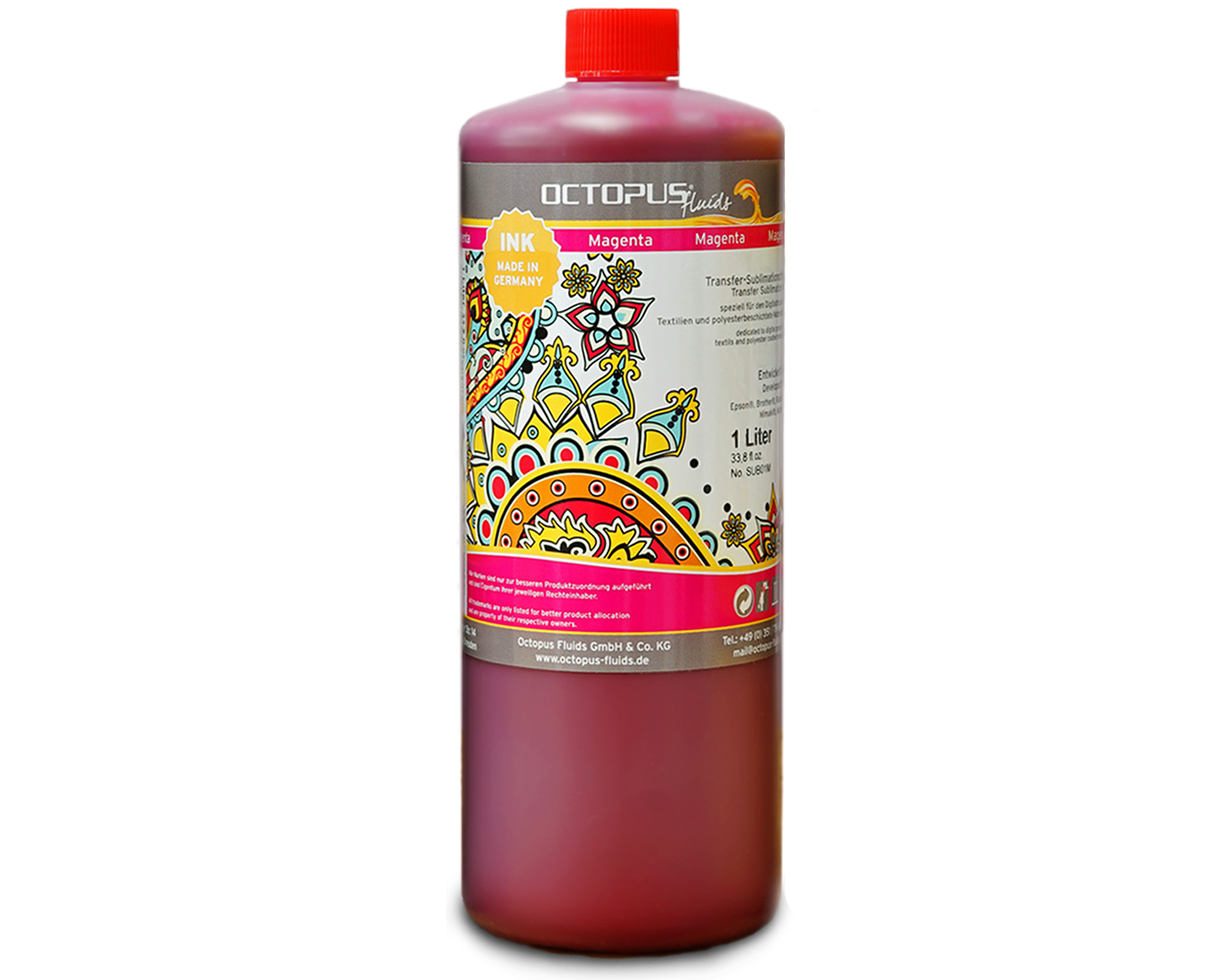 Sublimation ink for Epson, Brother, Roland, Mimaki, magenta