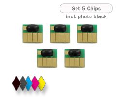 Chip Satz für HP 364 XL (für 5 Patronen)